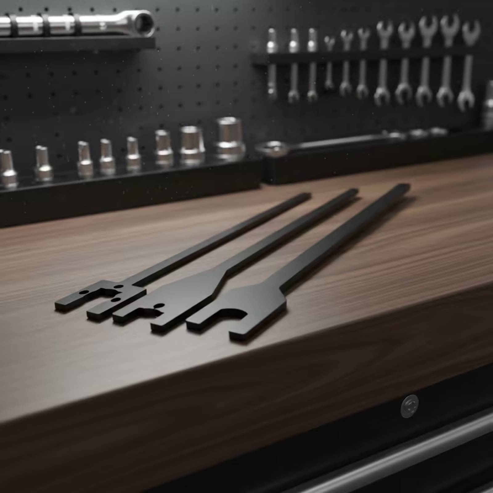 Wrench Set - 3피스 팬 클러치 렌치 세트, 얇은