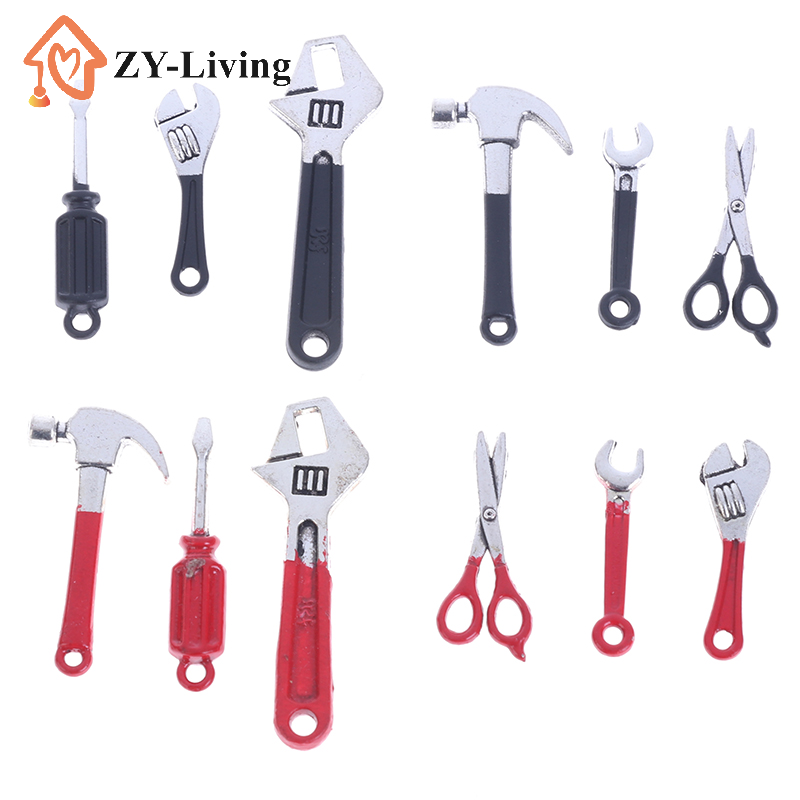 Wrench Set - 6개/세트 인형의 집 미니 수리 키트